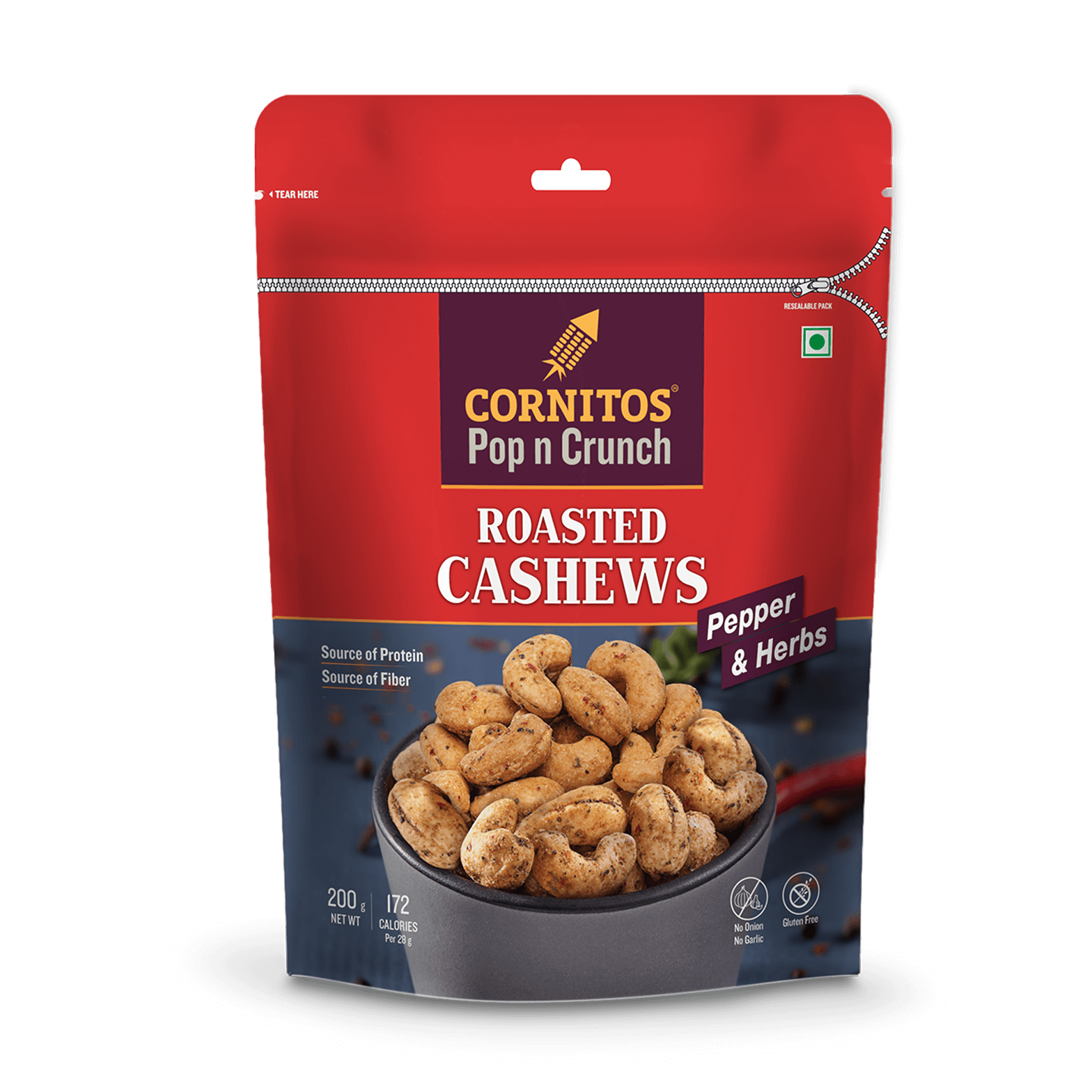 ROASTED CASHEWS PEPPER & HERBS
