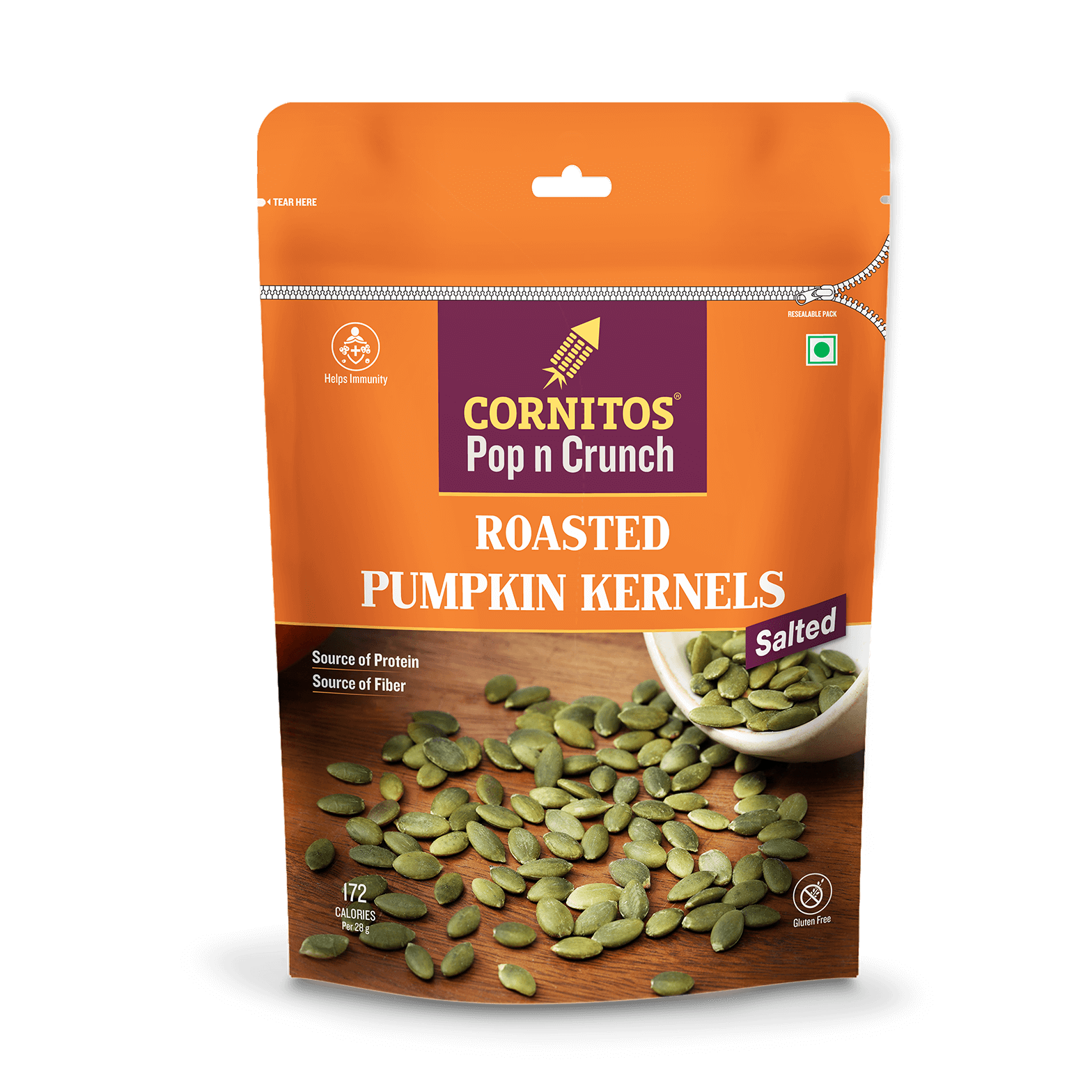ROASTED SALTED PUMPKIN KERNELS