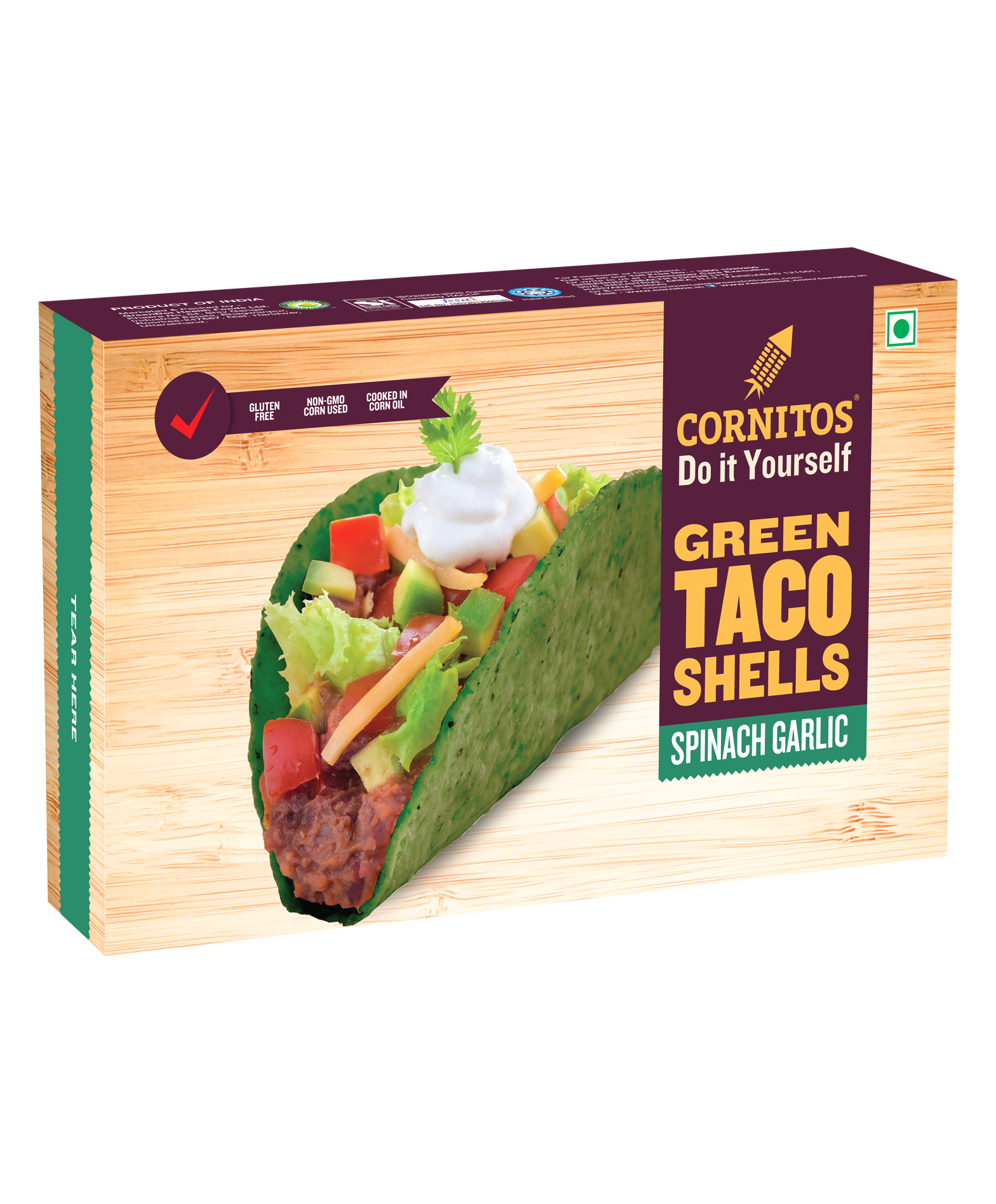 SPINACH GARLIC TACO SHELL DINNER KIT